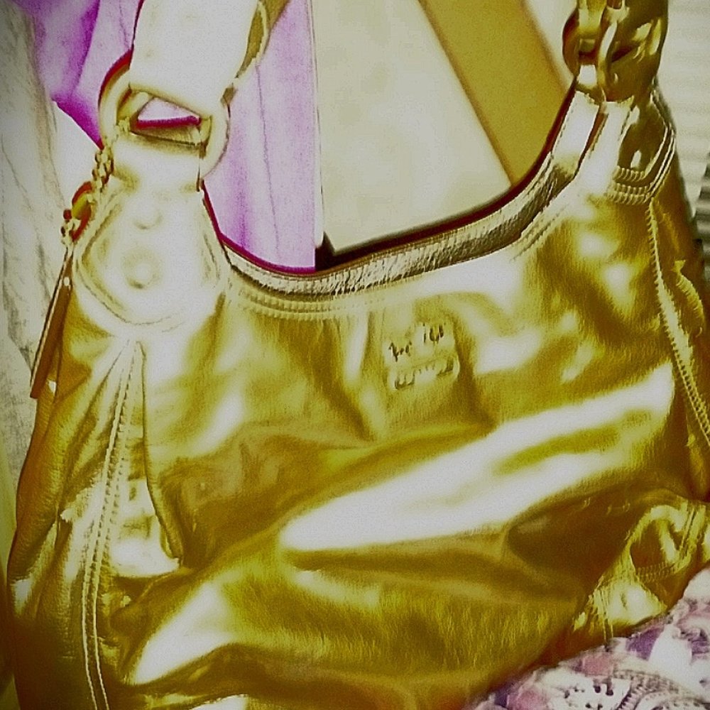Gold Coach purse
